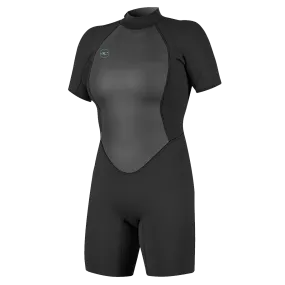BreathableFabric DurableSeams Women's Reactor 2 Short Sleeve 2mm Back Zip Spring