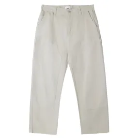 Obey Bigwig Carpenter Pant Silver Grey Solid Hook-and-eye closure