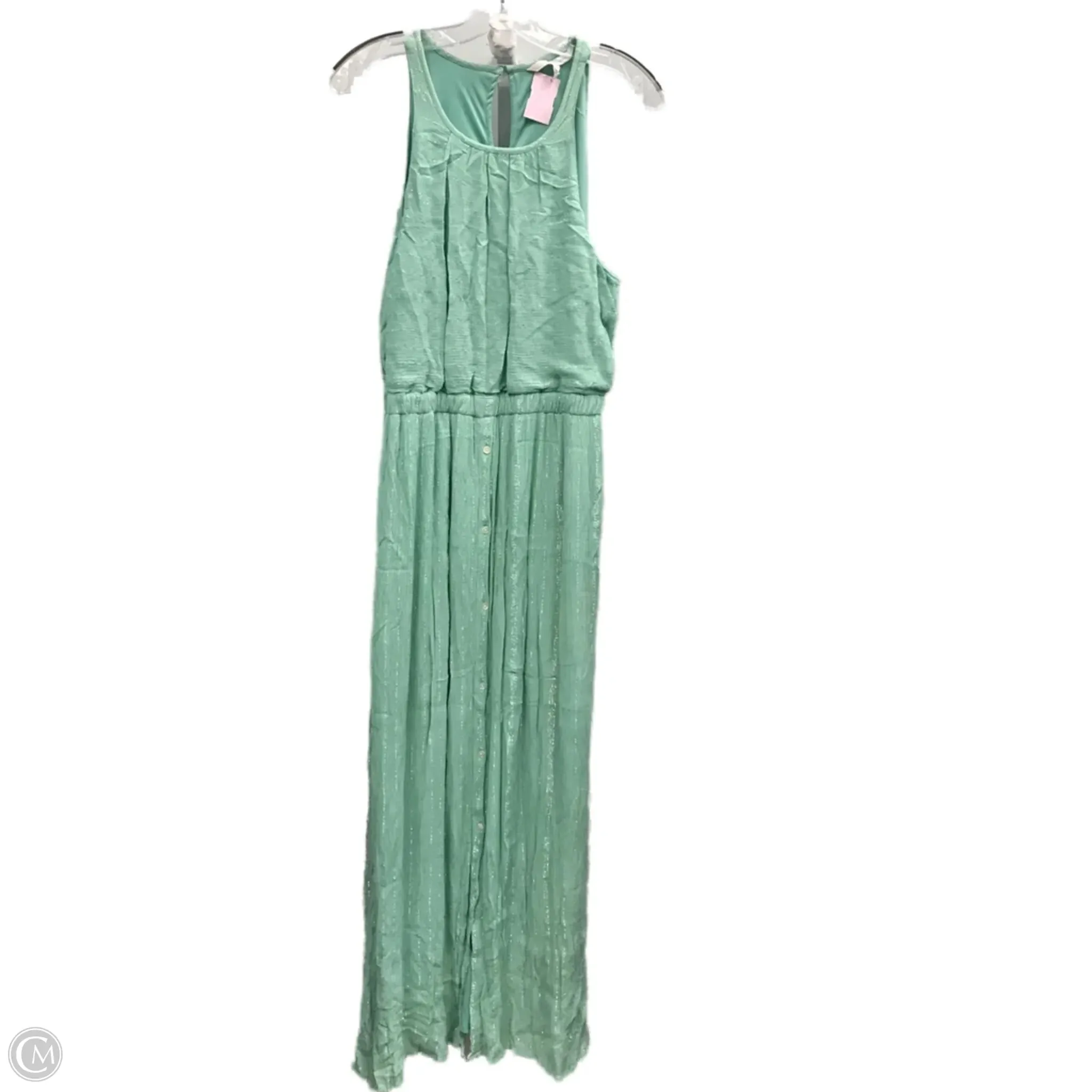 QuickRelease Fasteners Dress Casual Maxi By Lc Lauren Conrad In Green, Size: L