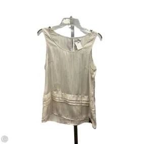 Top Sleeveless By Gap In Cream, Size: S Cool Weather TaglessCollar
