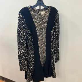 Dress Casual Midi By Nicole By Nicole Miller In Black & Cream, Size: L Love Glow Fitted Base