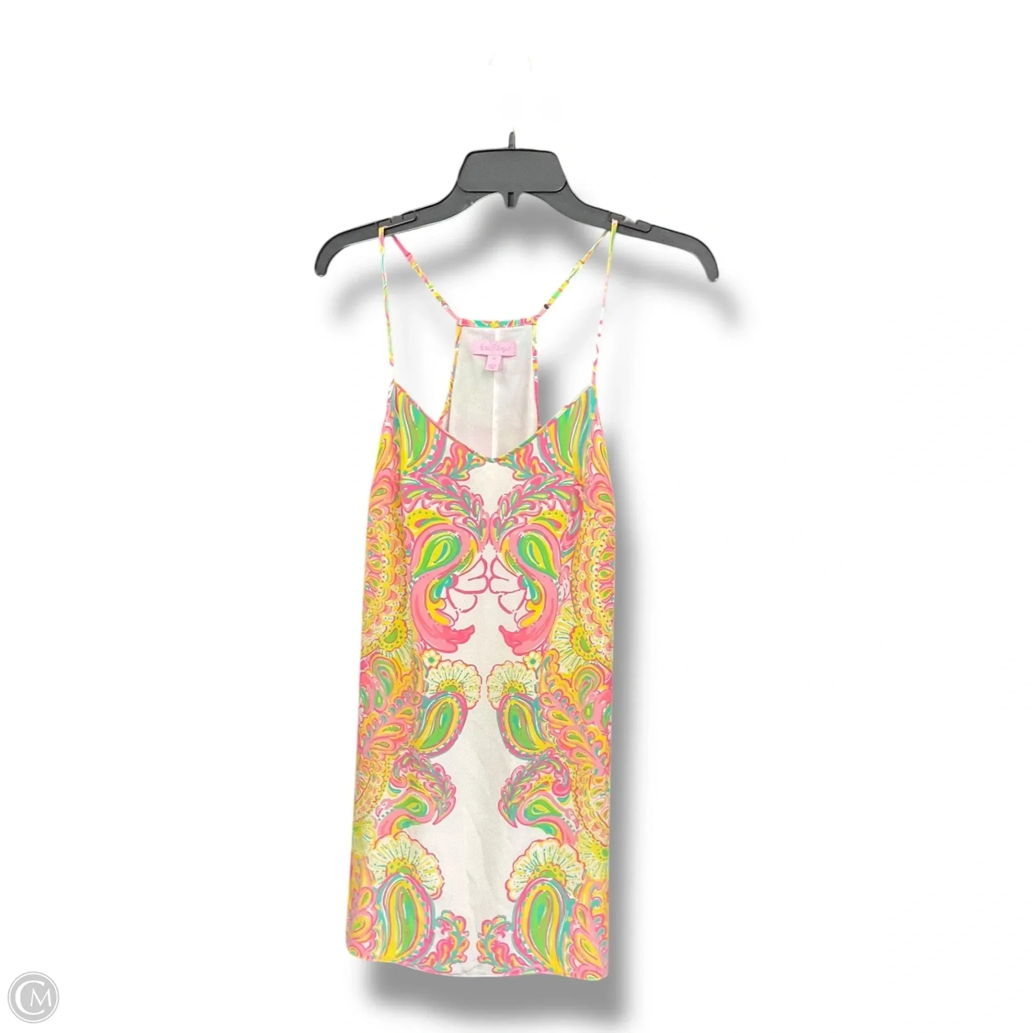 Everyday Use Rural Charm Dress Designer By Lilly Pulitzer In Pink & Yellow, Size: Xs