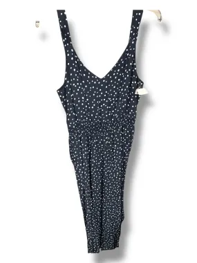 Sleek Outline Jumpsuit By Loft In Polkadot Pattern, Size: 0