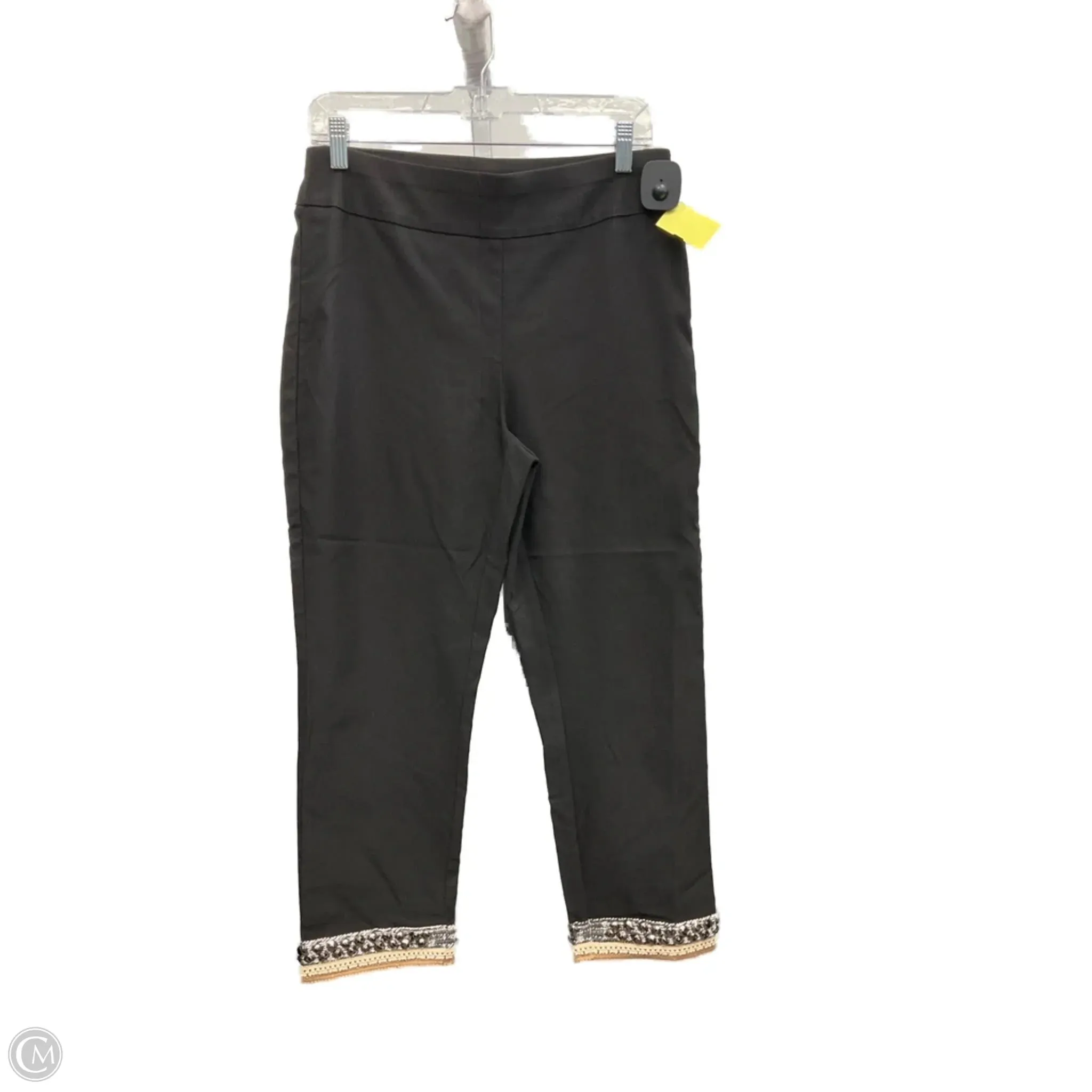 FlexibleStretchWeave Pants Cropped By Chicos In Black, Size: 6