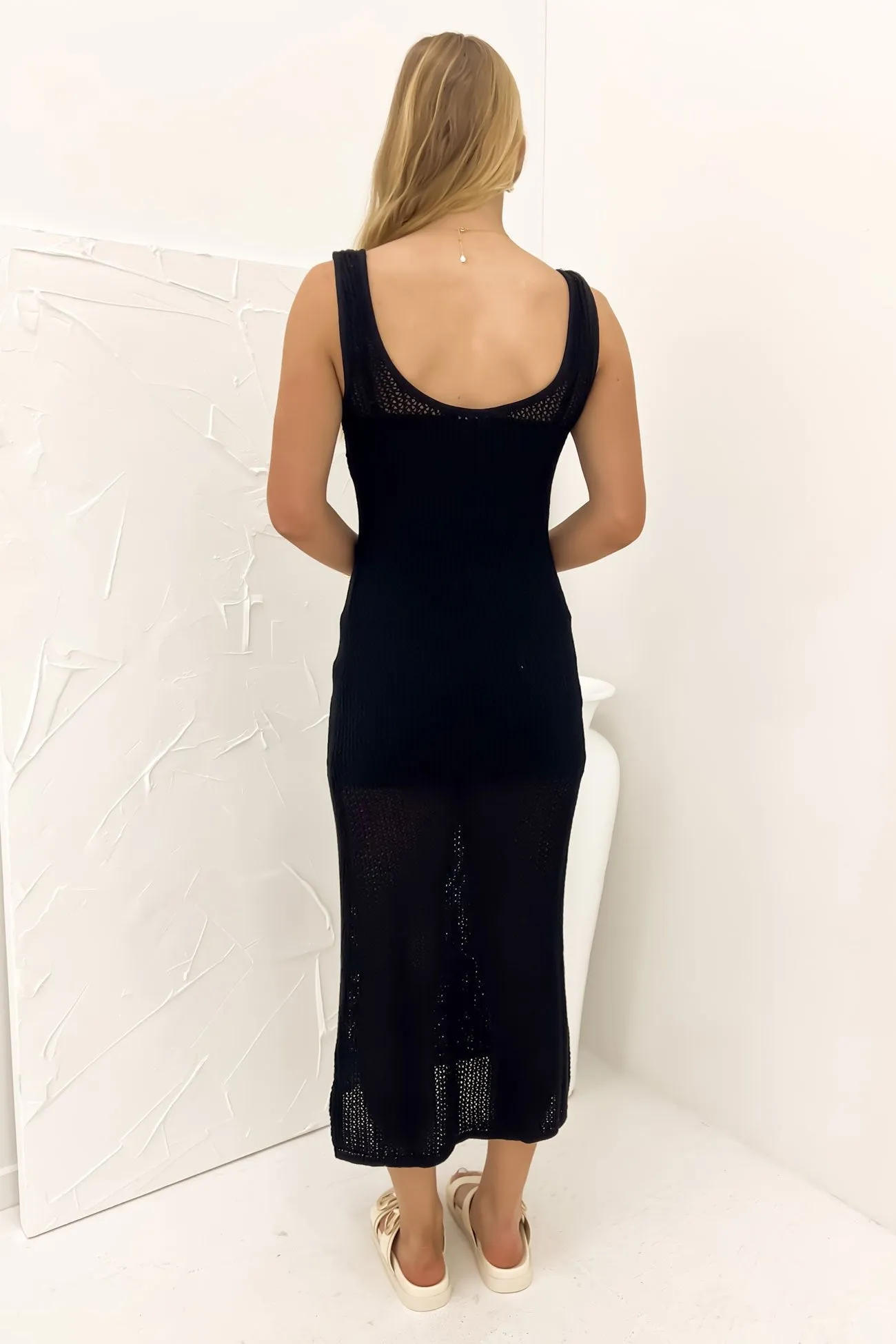 Graceful Ease Vibrant Layer Sadie Maxi Dress Black