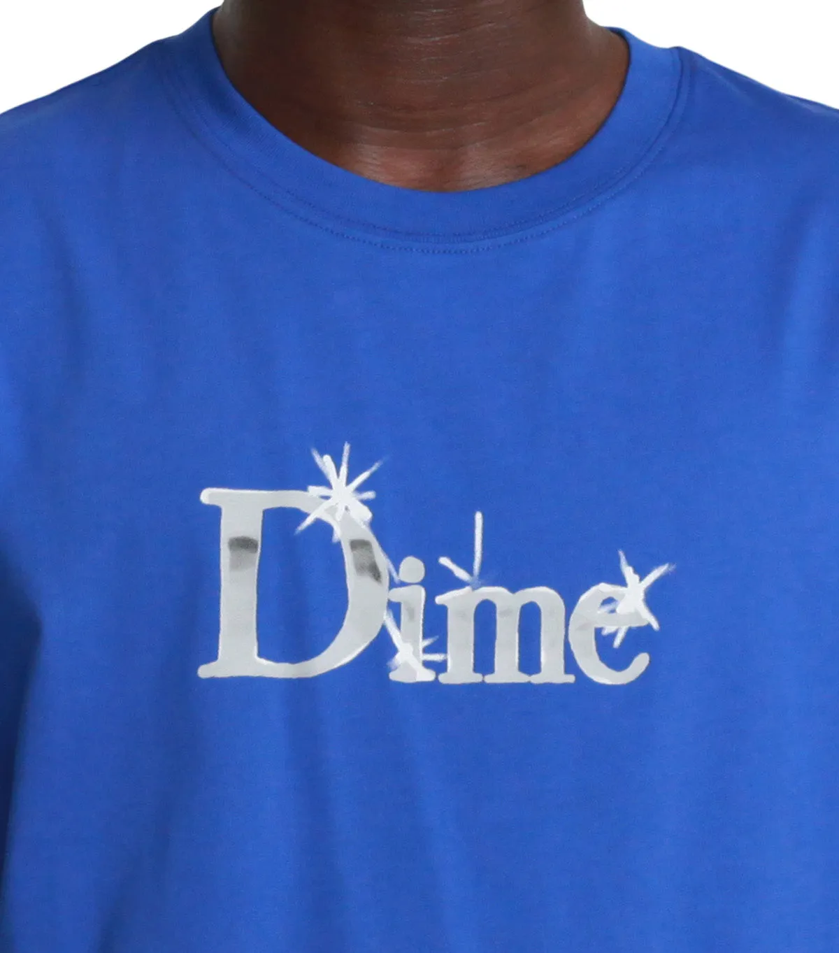 FrictionResistantFabric MultiPanelDesign Dime Classic Shiny T-Shirt Marine