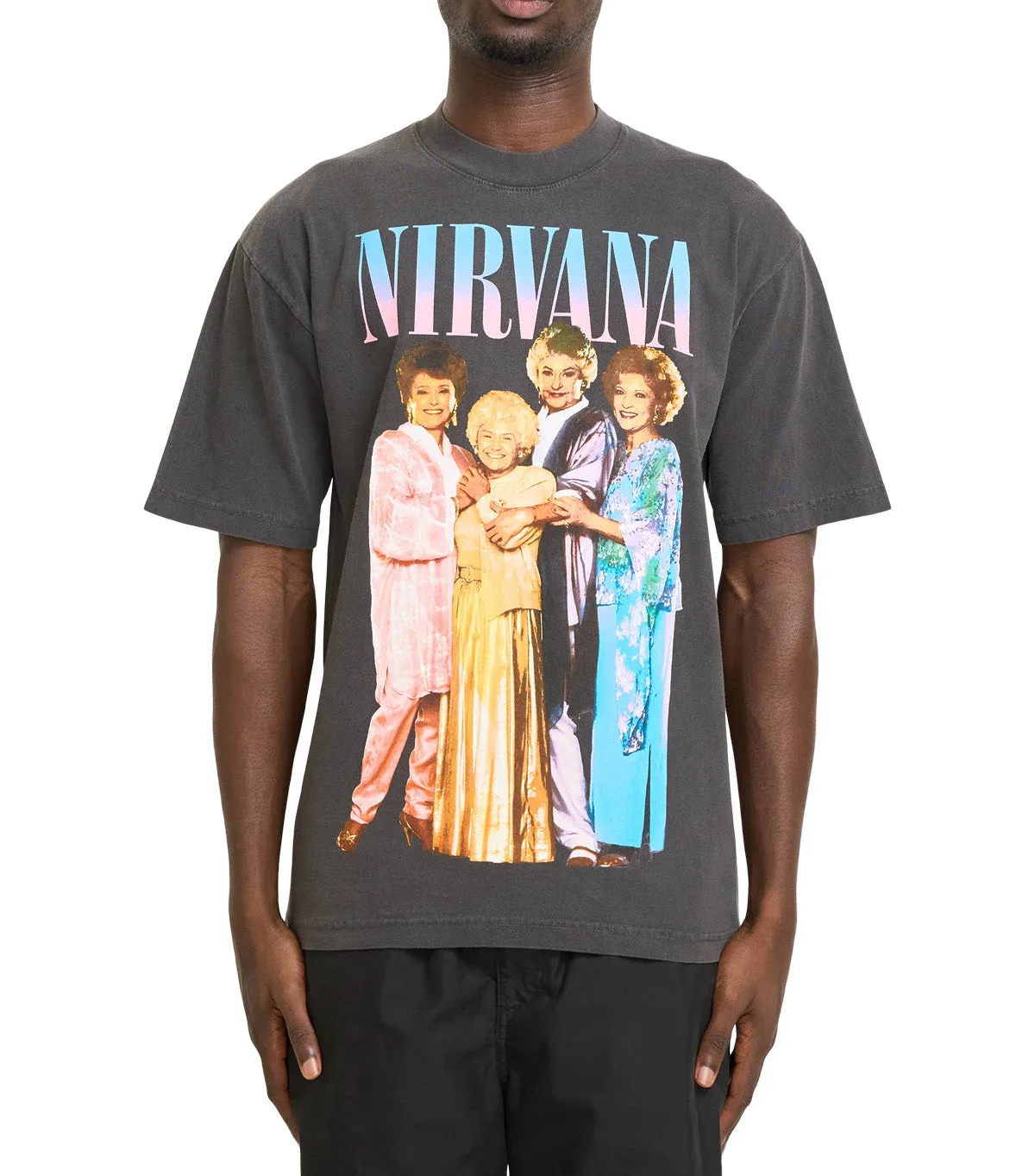 Lake Mood IRAK Nirvana Girl T-Shirt Off Black