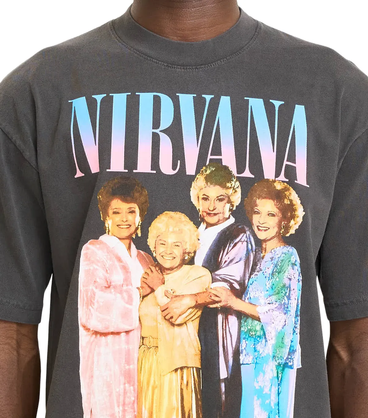 SmoothFinish Soft Inner Lining IRAK Nirvana Girl T-Shirt Off Black