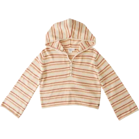 Women's Side Swipe Poncho Hoodie Desert Heat