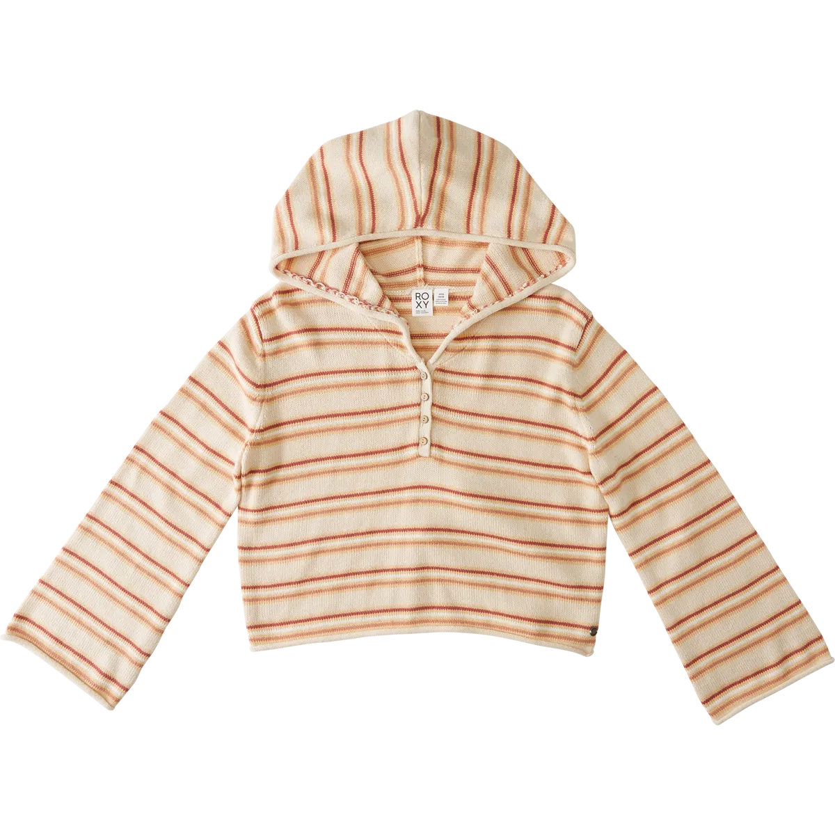 Women's Side Swipe Poncho Hoodie Desert Heat