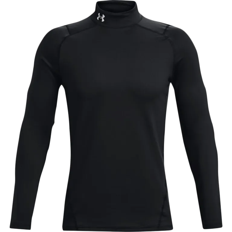 UltraSoft Texture Camera Glow Men's ColdGear Armour Fitted Mock Long Sleeve