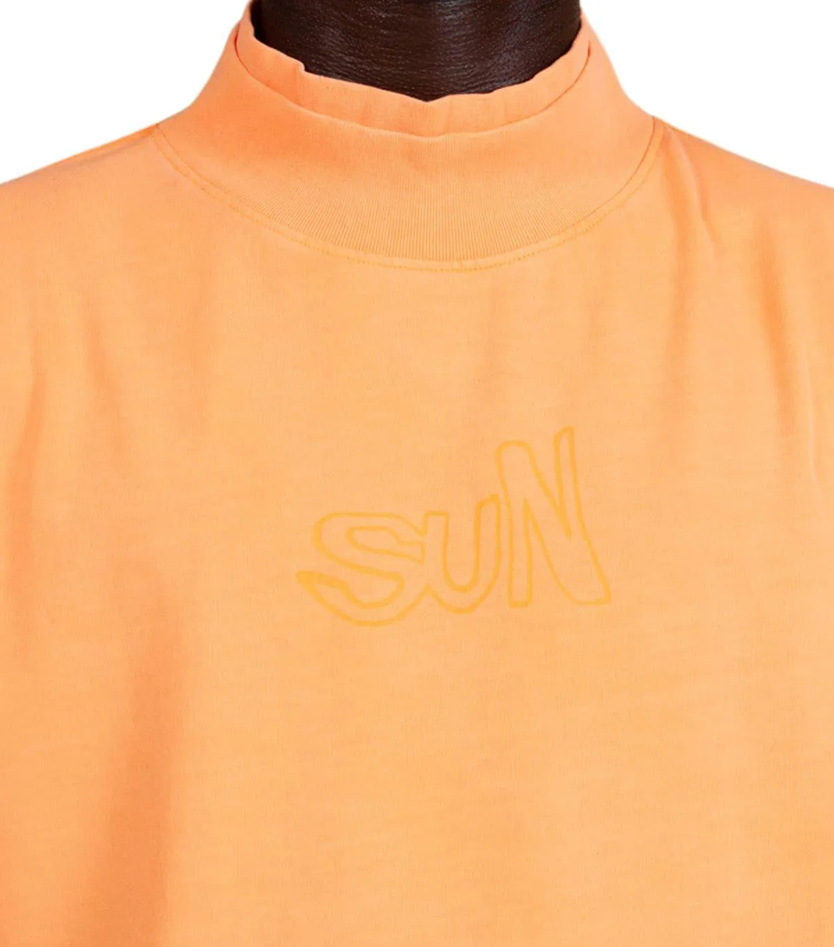 ERL Sun Longsleeve T-Shirt Orange TaglessCollar