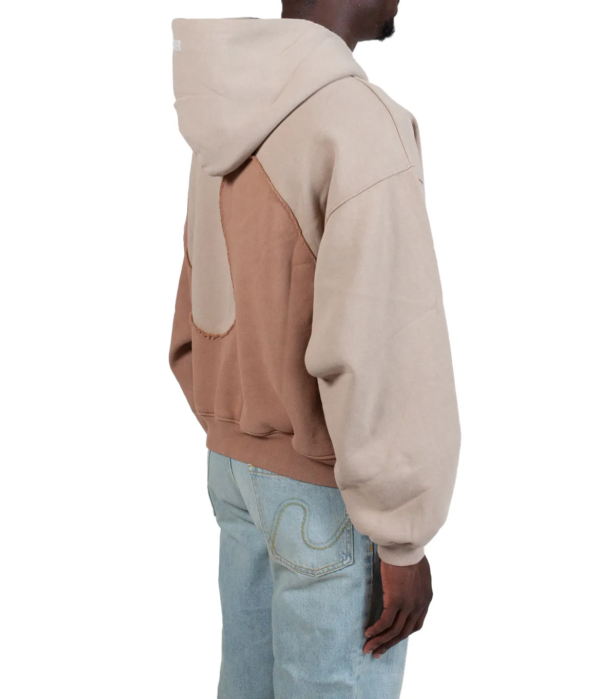 HeavyDuty Zipper FrictionReducing Lining ERL Wave Hoodie Brown