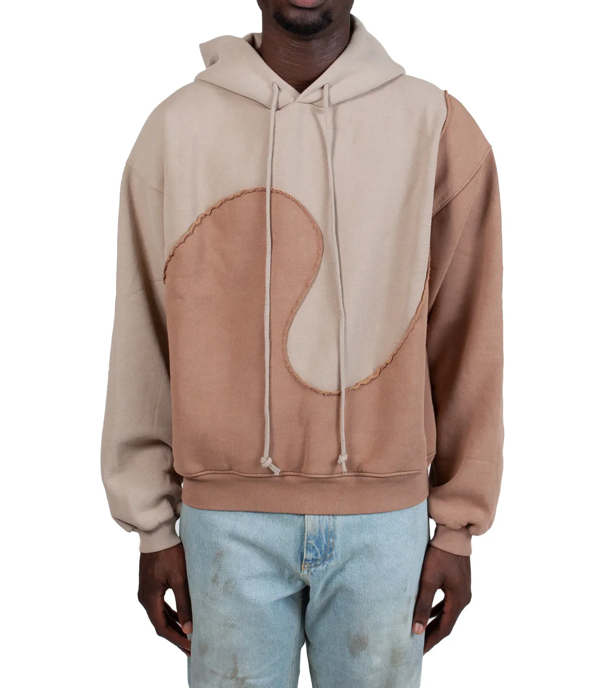 ERL Wave Hoodie Brown ZeroWaste Production Legend Glow