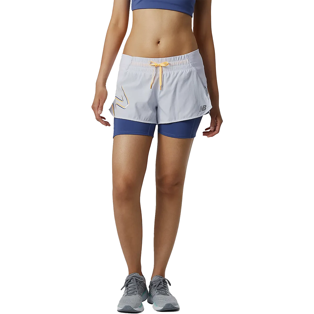 ElasticFree Cuffs Desk Style Women's Printed Impact 2-in-1 Short