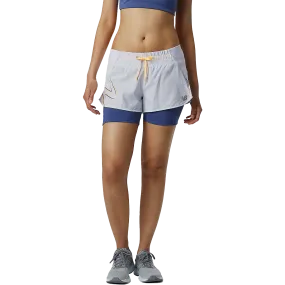 ElasticFree Cuffs Desk Style Women's Printed Impact 2-in-1 Short