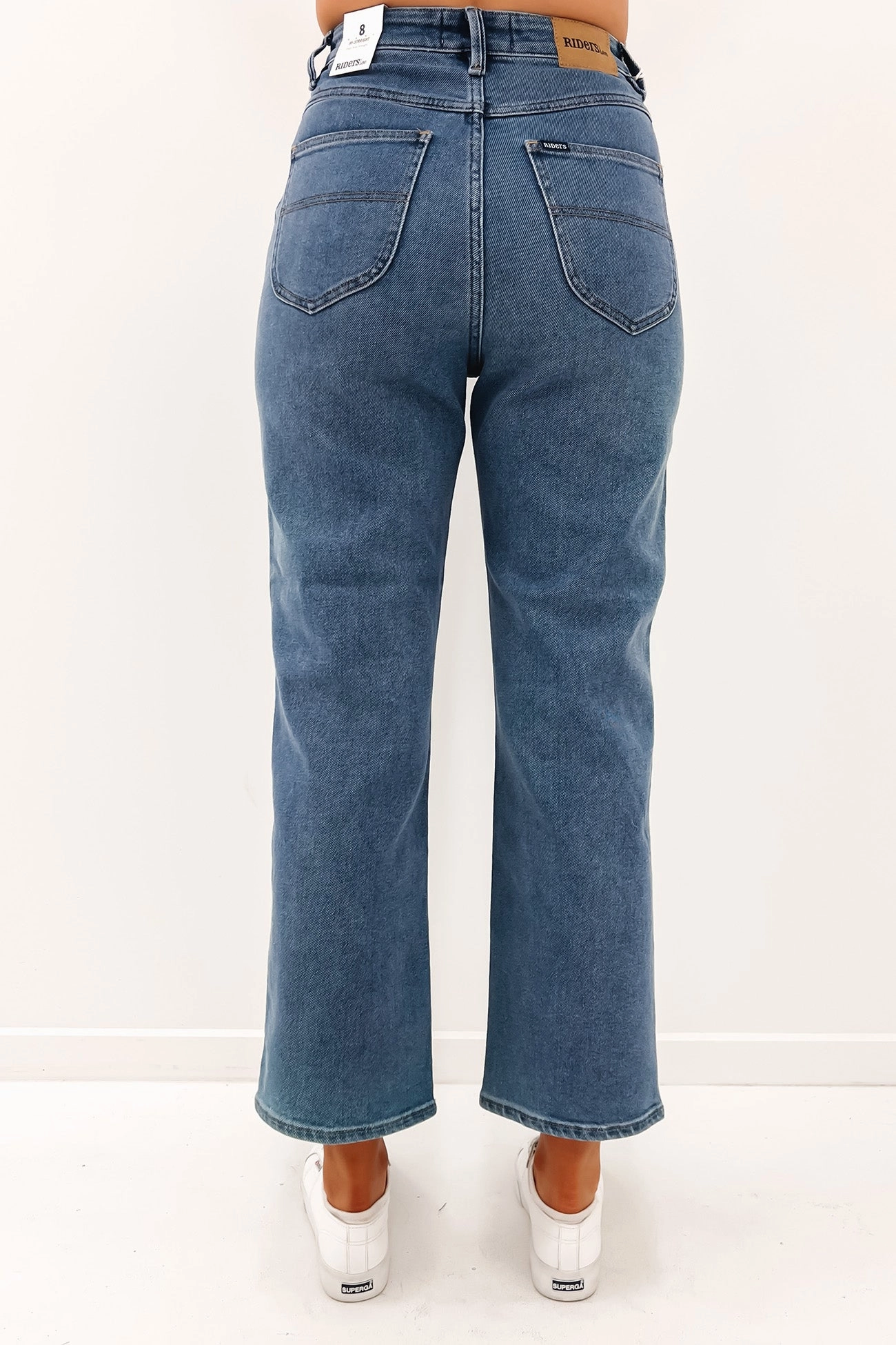 Hi Straight Jean Union Blue Comfortable Style Simple Style