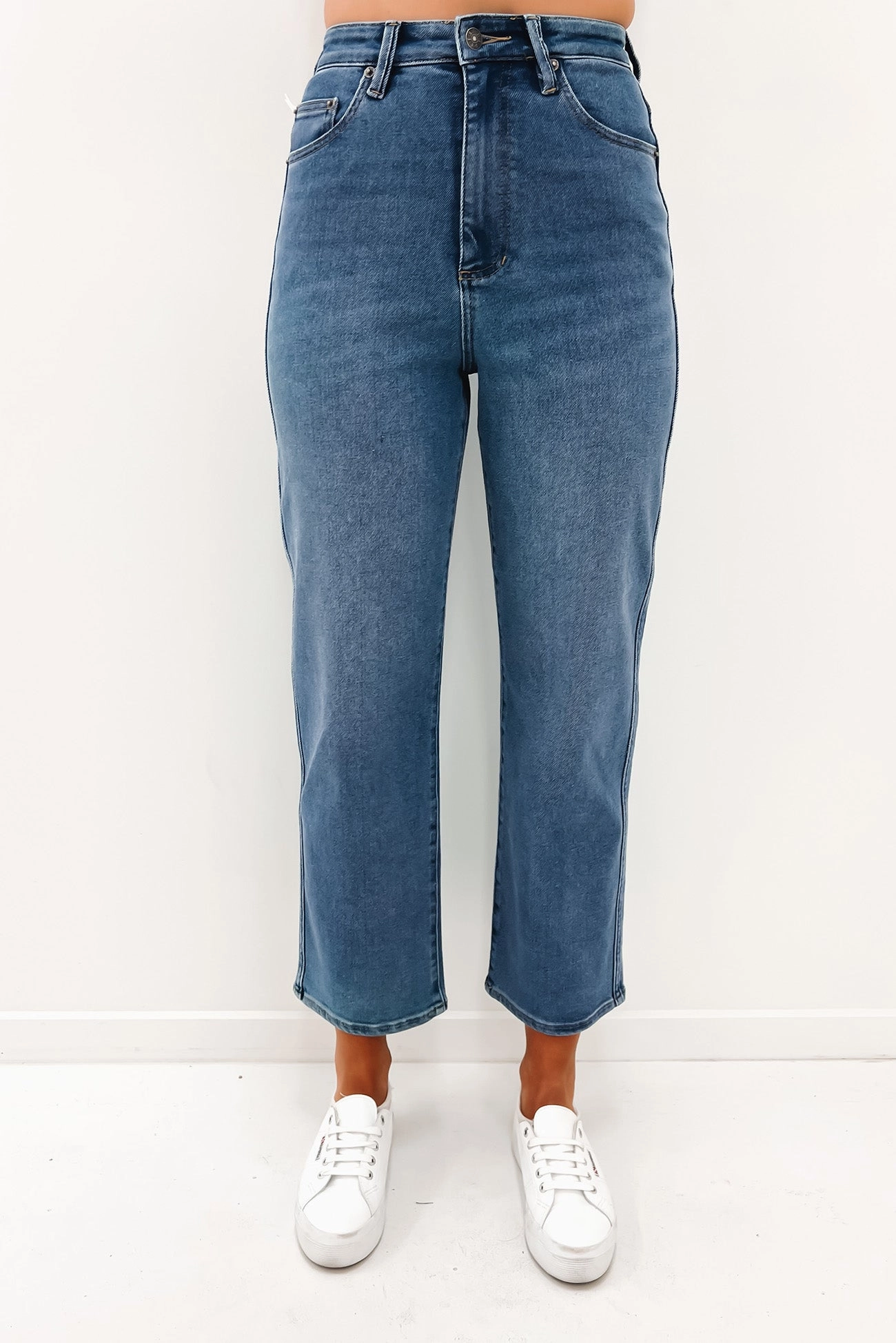 Hi Straight Jean Union Blue Brunch Outfit Casual Weekend Wear