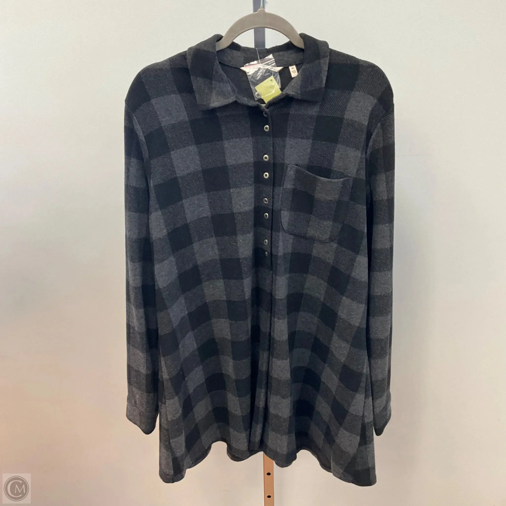 Top Long Sleeve By Soft Surroundings In Black, Size: Xl Travel Proof DoubleStitchedEdges