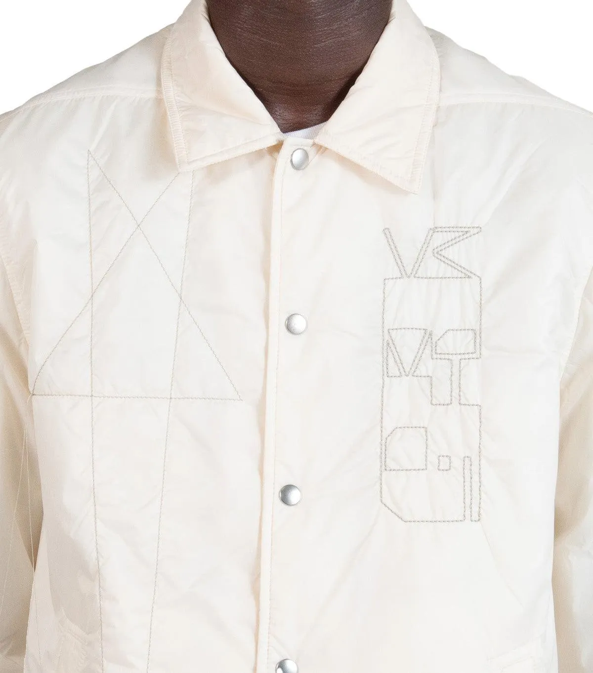 Rick Owens DRKSHDW Snapfront Jacket Natural Fable Core wrinkle free