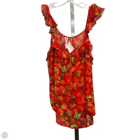 Top Sleeveless By Anthropologie In Red, Size: L NonChafingEdges Cozy Wear