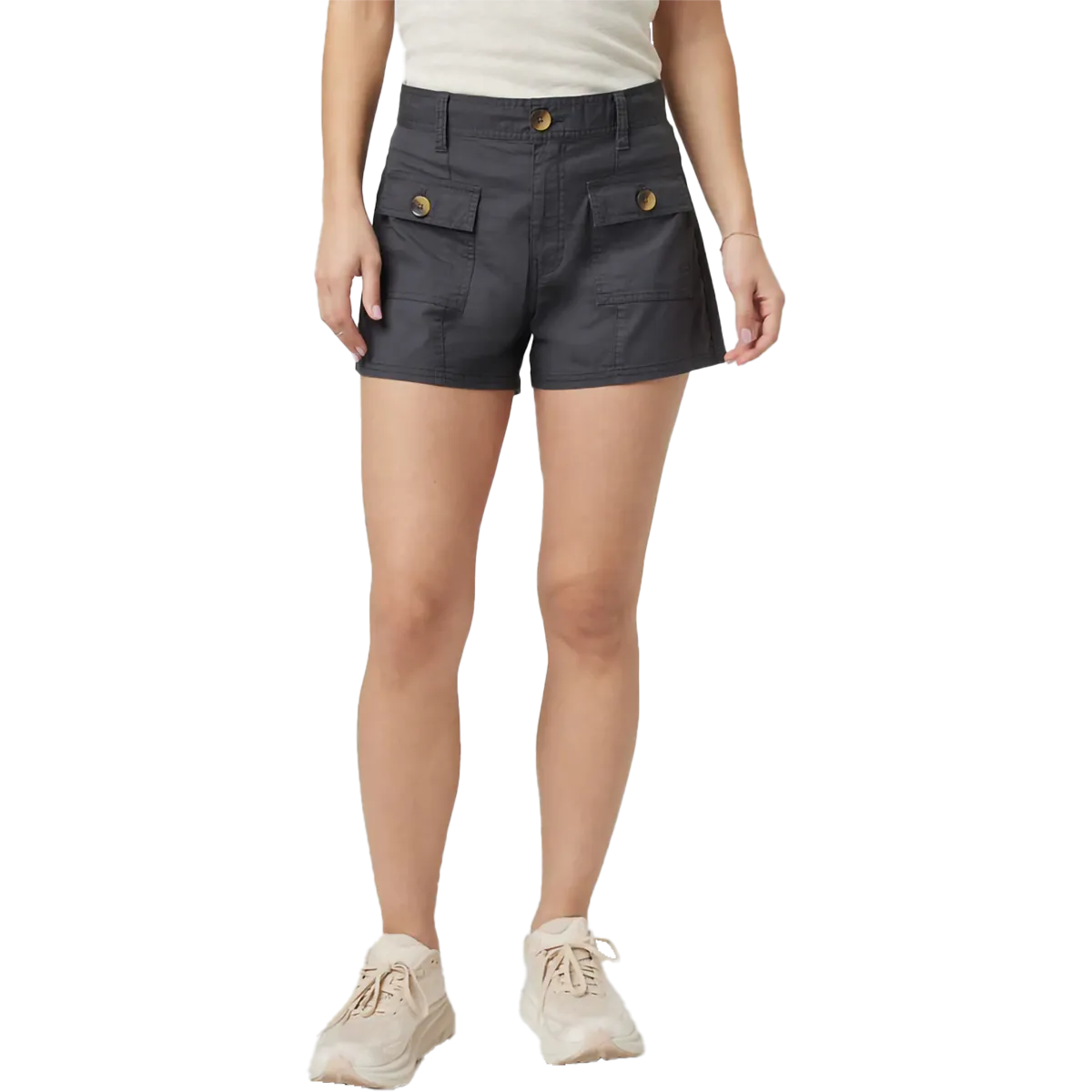 Reinforced Knees elastic waistband Women's Vintage Ripstop Utility Short