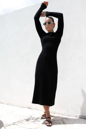 Miles Maxi Dress Black Farm Air