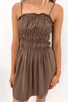 Summer-Season Toledo Mini Dress Brown