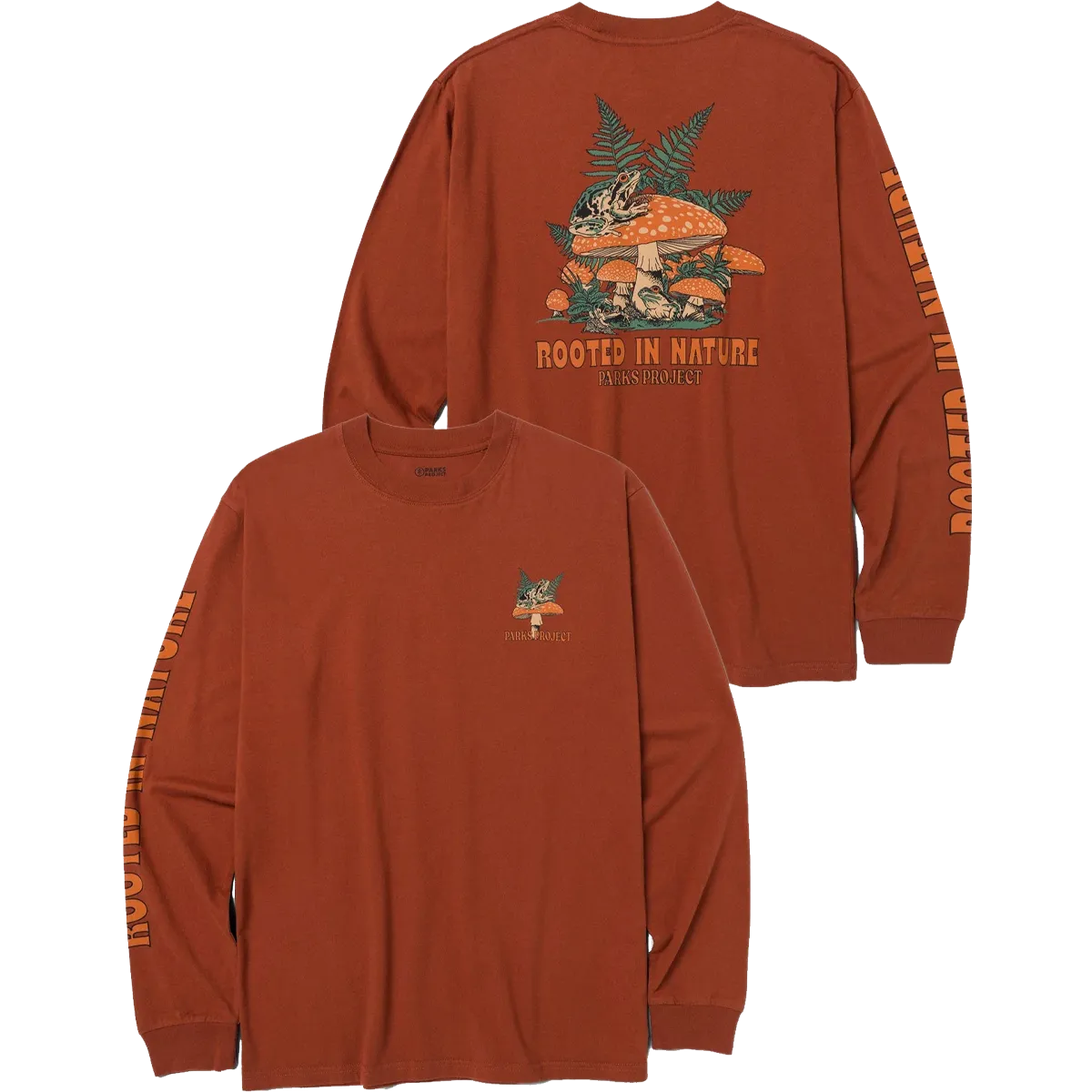 Neat Edge Rooted In Nature Ferns Long Sleeve