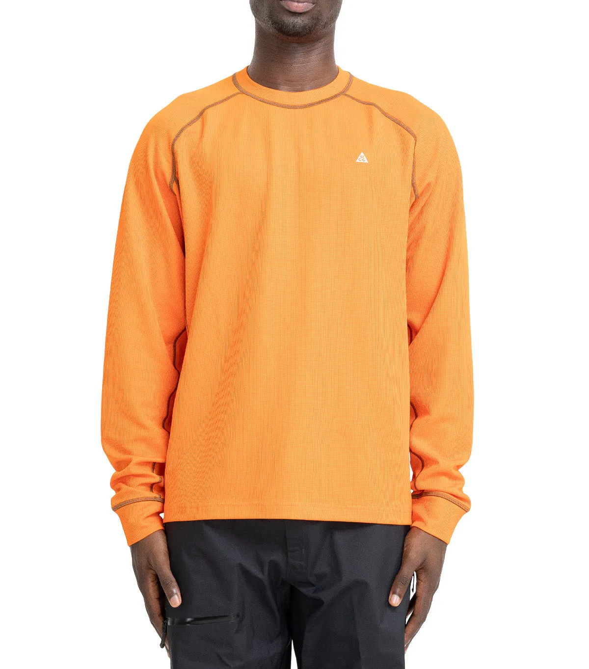 Nike ACG Chinati Dri-FIT Long Sleeve T-Shirt Orange Warm Fit MultiPurposePockets
