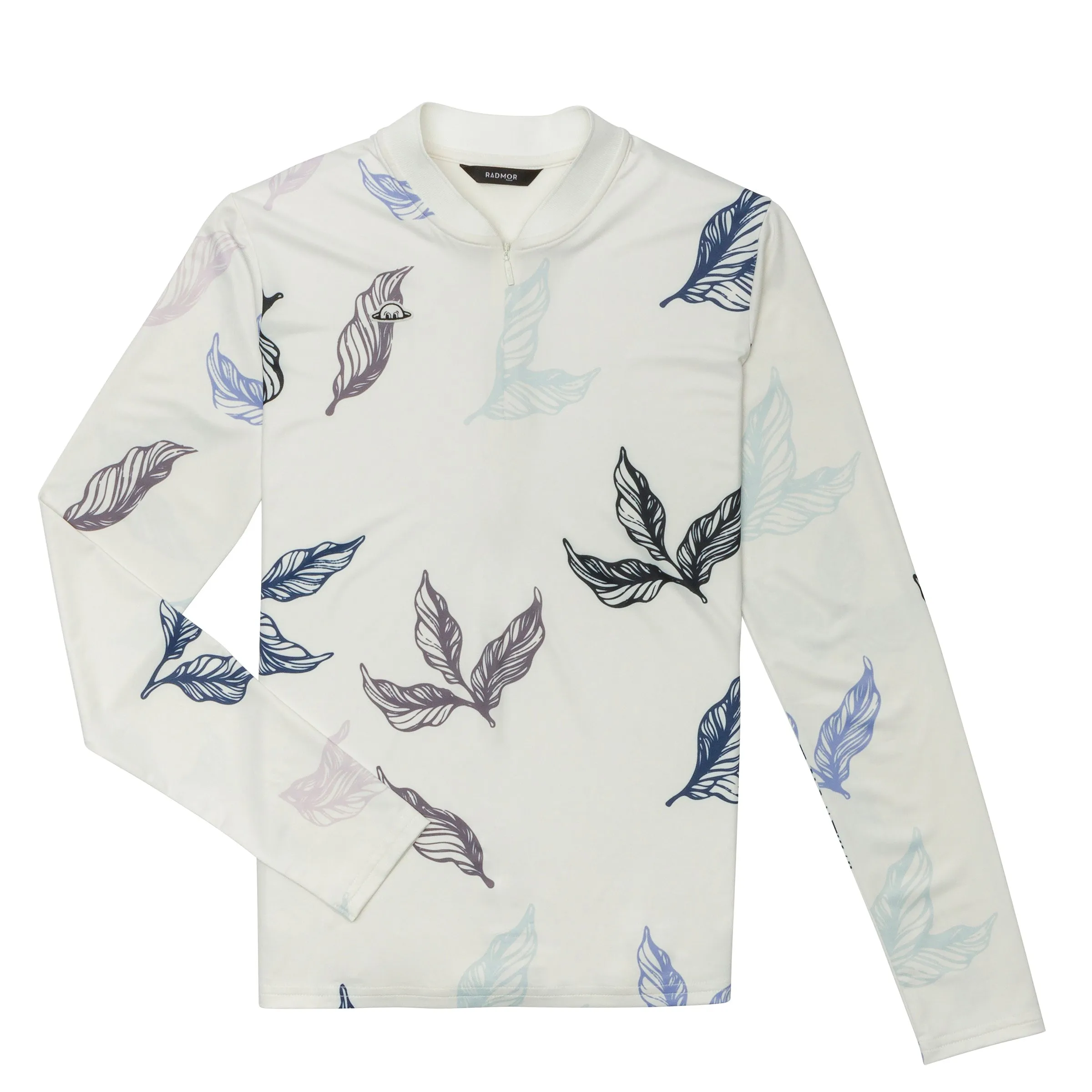 QuickDry Technology EcoDye Process RADMOR Olivia Recycled Windfall Long Sleeve - Snow White/Wisteria