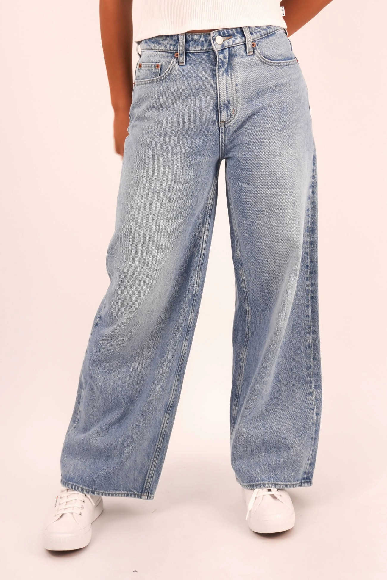 Non Toxic Textile Certified Mid Slouch Jean Downtown Fade Petite