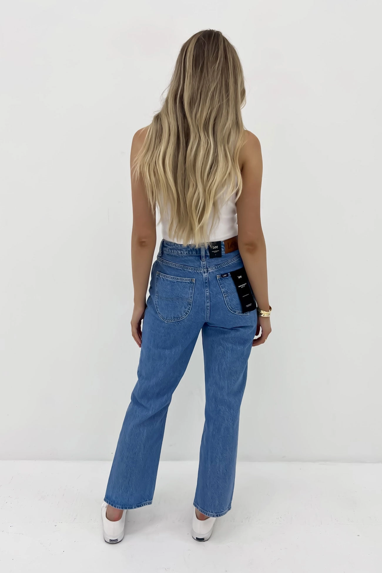 All Season Active Touch High Straight Jean Brooklyn Blue Petite