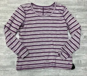 DoubleLayeredEdging Athletic Top Long Sleeve Crewneck By Talbots  Size: Mp