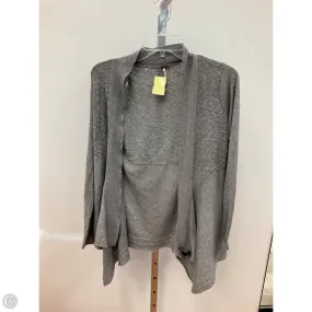 VNeck Style Sweater Cardigan By We The Free In Grey, Size: M