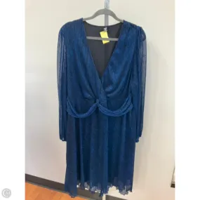 Dress Party Short By Shein In Black & Blue, Size: 4x Retro Mood Flattering Fit
