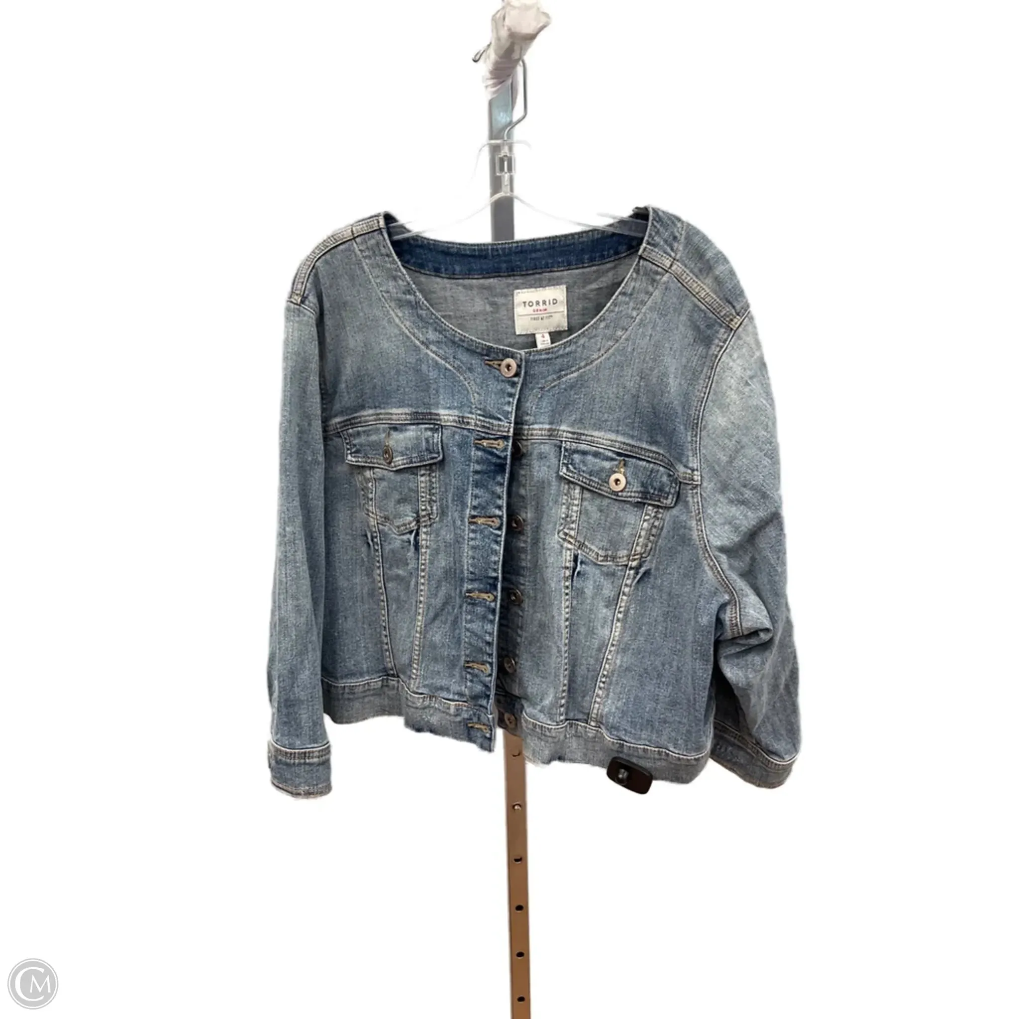 Jacket Denim By Torrid In Blue Denim, Size: 4x AllSeasonWear Energy Mood