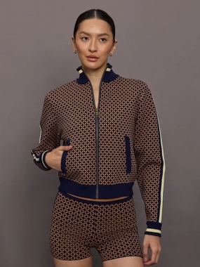 Minimalist Style Crossroad Margot Knit Jacket - Geo