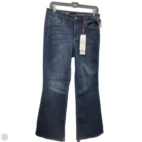 Jeans Flared By Laurie Felt In Blue Denim, Size: 8 Sustainable Fabric Light Reflective Details