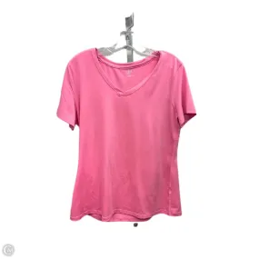Athletic Top Short Sleeve By Clothes Mentor In Pink, Size: L Carnival Look