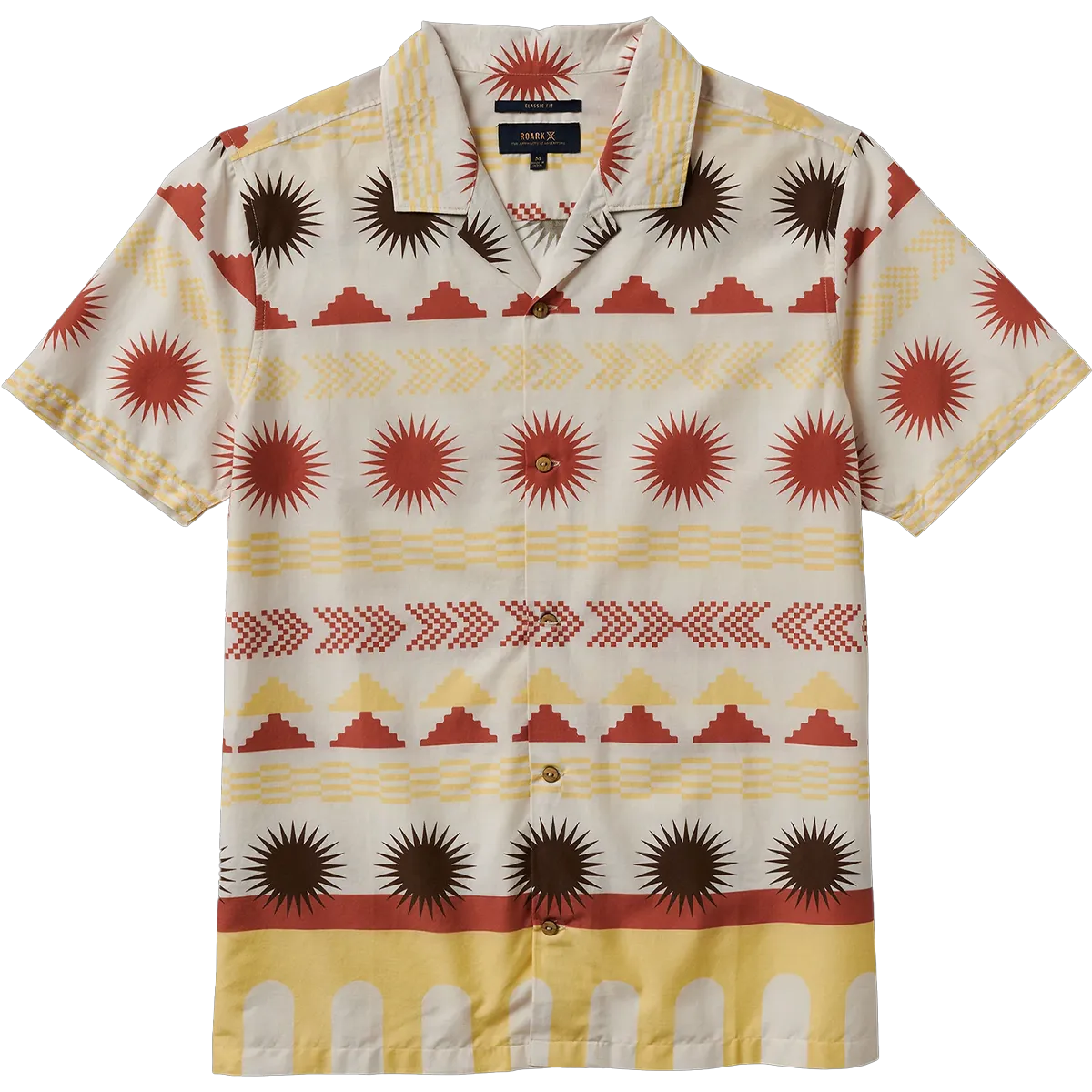 Flex Fit Men's Gonzo Camp Short Sleeve Woven