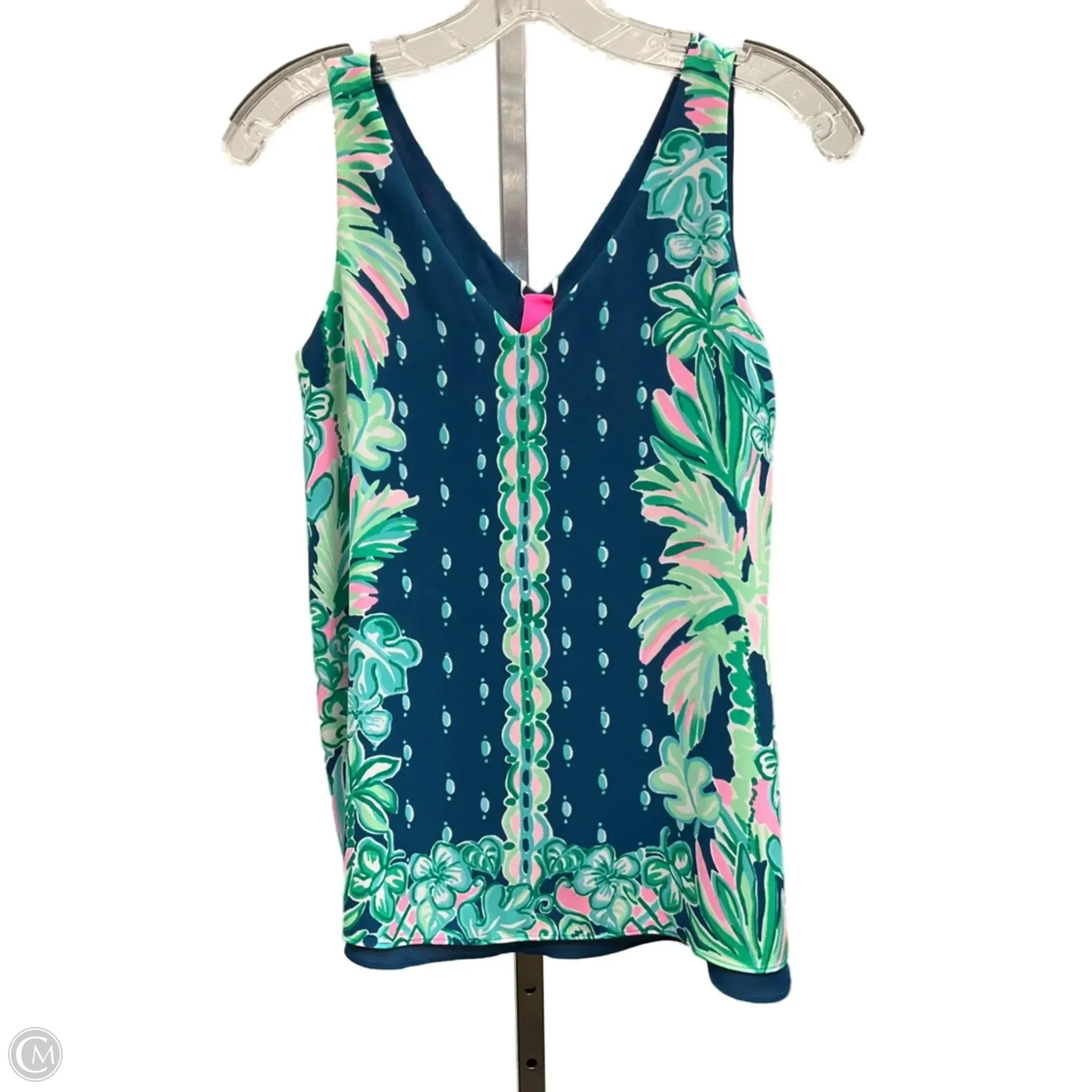 Top Sleeveless Designer By Lilly Pulitzer In Green, Size: Xxs Crystal Soul Kind Soul