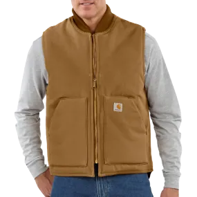 Antibacterial Finish Men's Relaxed Fit Firm Duck Insulated Rib Collar Vest