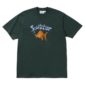 Butter Goods Gold Fish Tee Dark Forest Refined Textured