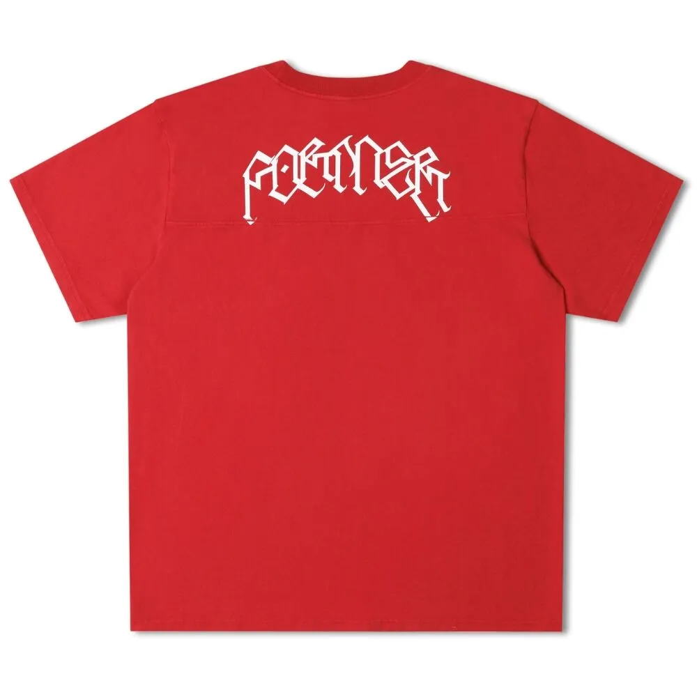 embossed Former Combat Star Oversized Tee