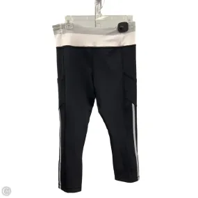 Convertible legs Vintage Wash Athletic Leggings Capris By Lululemon In Black & Grey, Size: 10