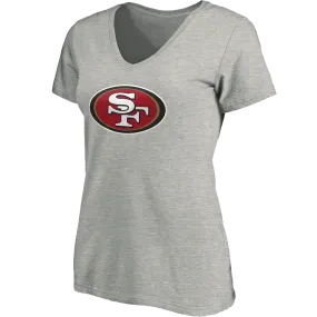 Women's 49ers V-Neck Primary Logo Short Sleeve Vintage Soul
