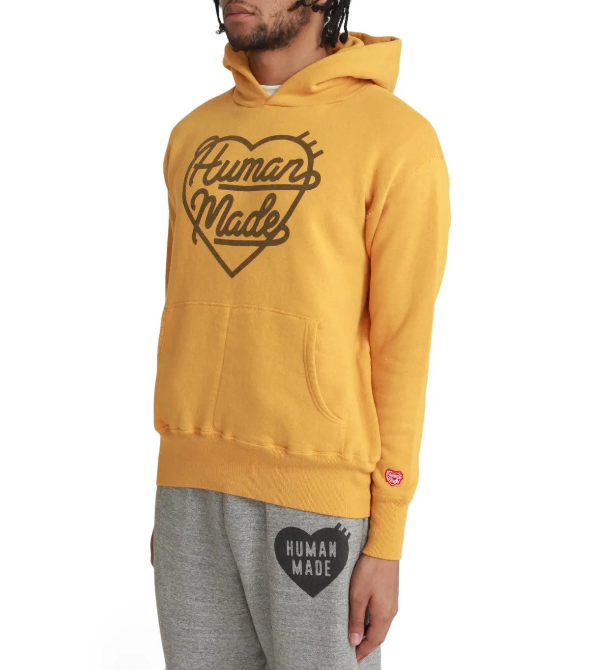 ThermalRegulation Human Made Heart Tsuriami Hoodie Yellow