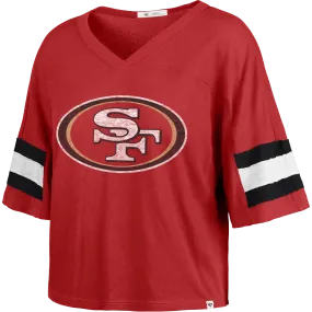 Women's 49ers Double Header Premier Scout Crop Travel Light Music Mood