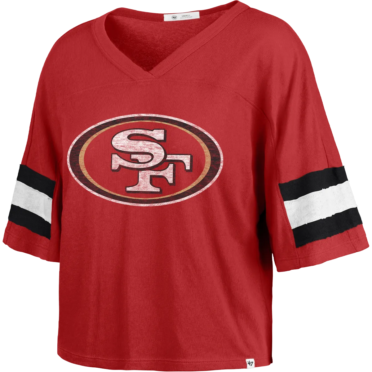 Women's 49ers Double Header Premier Scout Crop Travel Light Music Mood